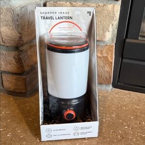 NEW - Sharper Image Black & Orange Travel Lantern